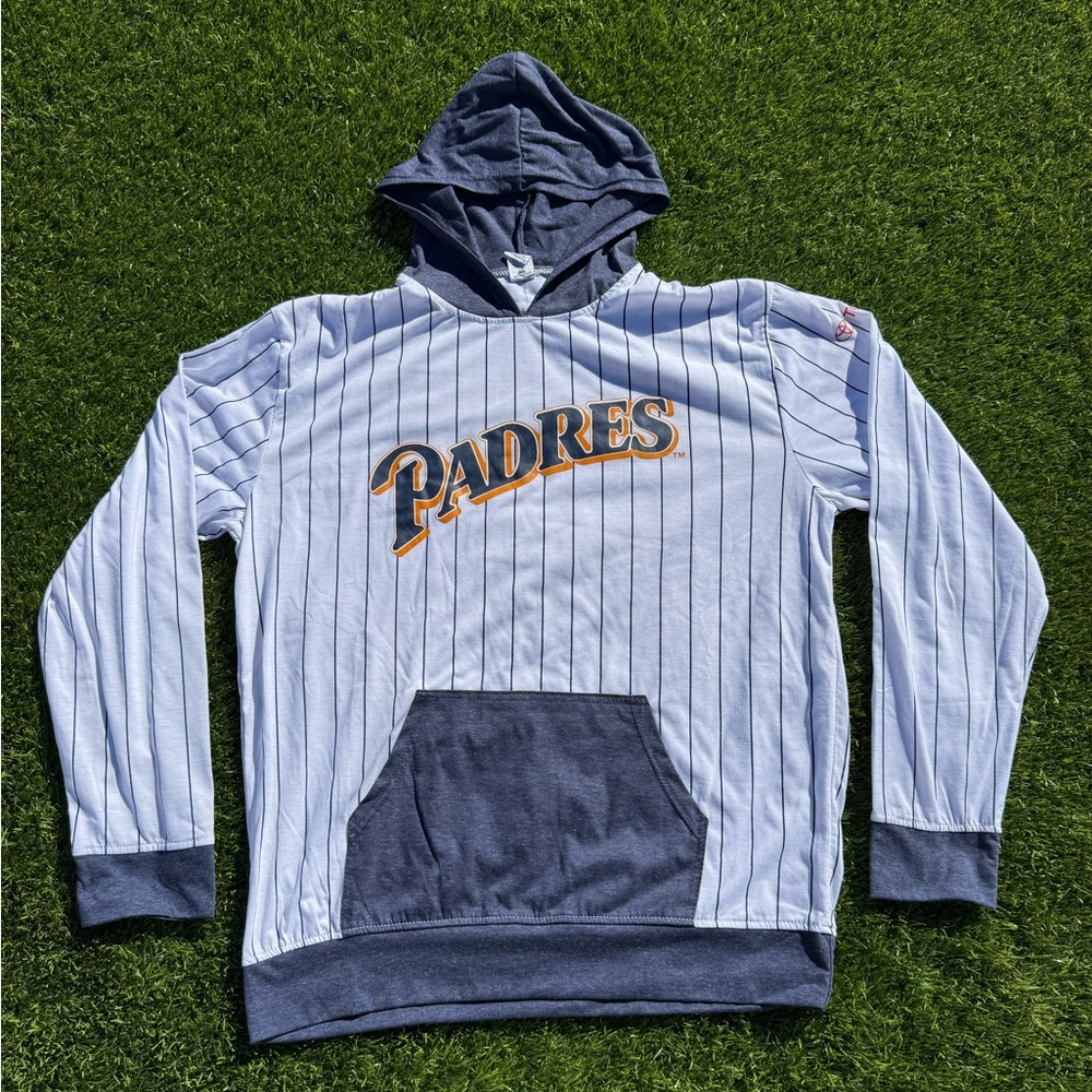 San Diego Padres retro long sleeve hooded t-shirt - Size XL